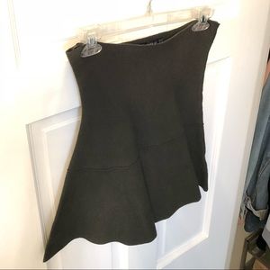 Zara Miniskirt in Hunter Green
